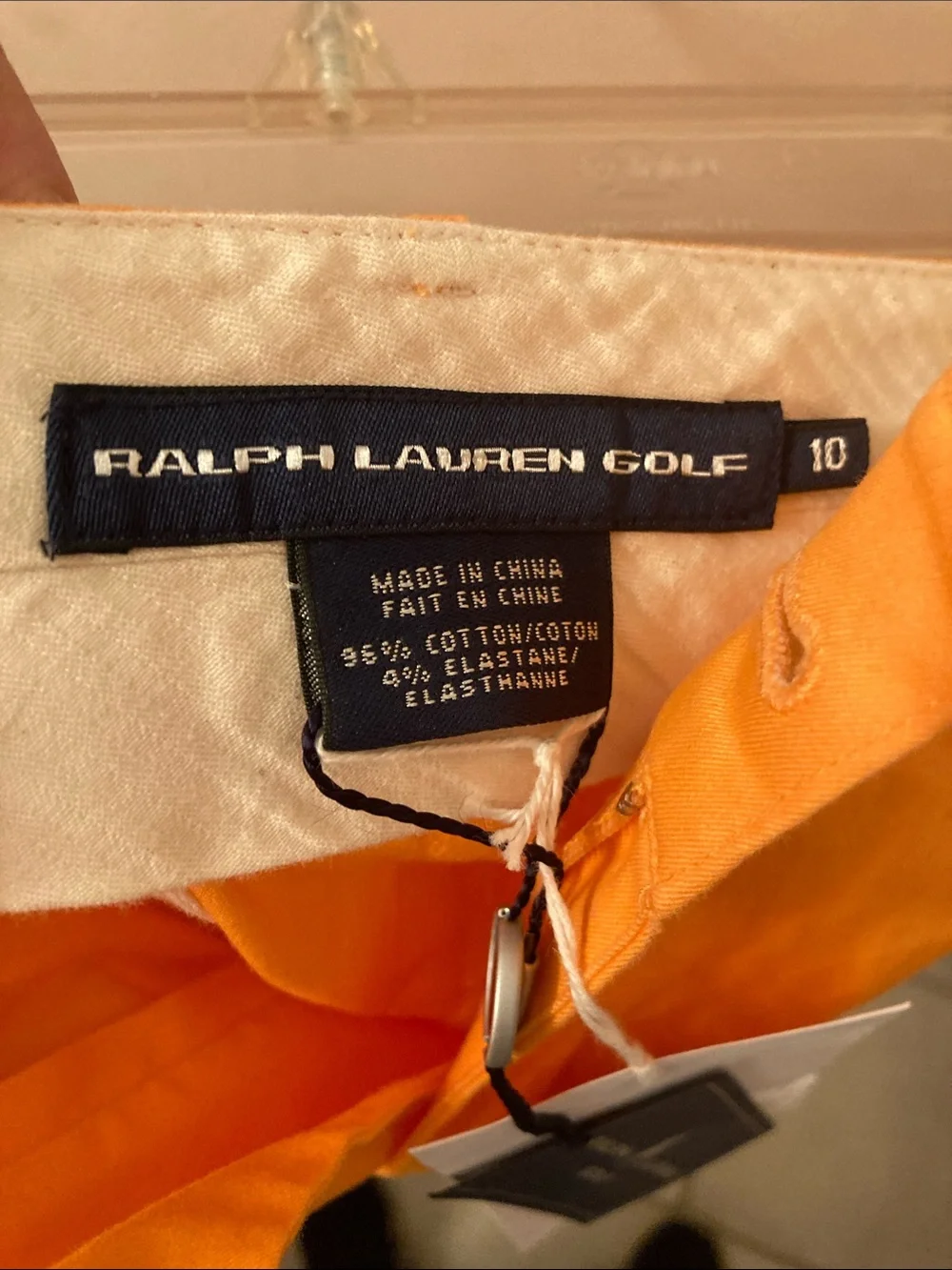 NWT Ralph Lauren Bright Orange Women's Bermuda Shorts